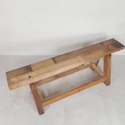 Établi en chêne de 2 mètres de long, années 1950