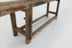 Établi industriel en chêne, Belgique vers 1850