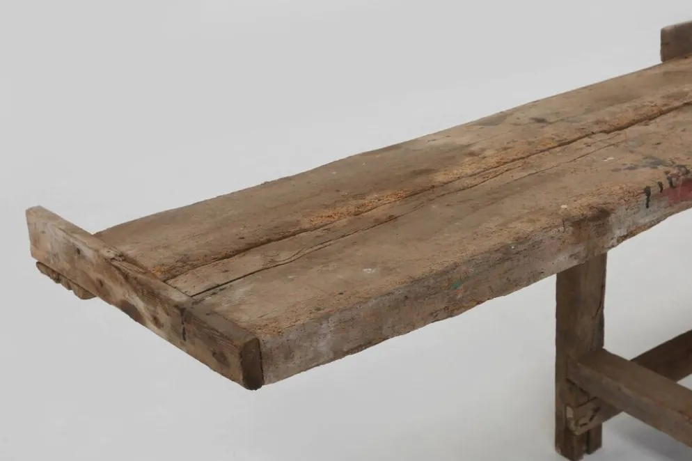 Établi industriel en chêne, Belgique vers 1850