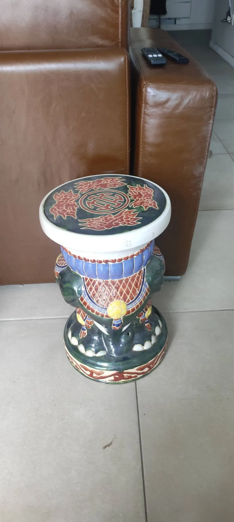 Tabouret de jardin / Sellette d'appoint / Porte-plante Matériau :