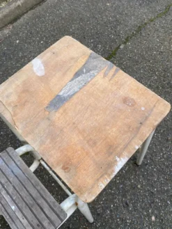 Tabouret escabeau pliable en en bois