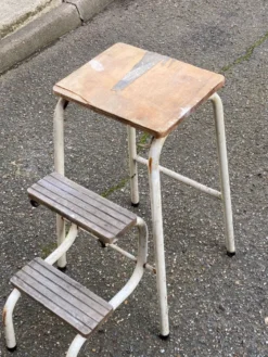 Tabouret escabeau pliable en en bois