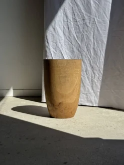Tabouret, table d'appoint, bout de canapé en manguier massif cylindrique
