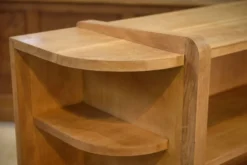 Étagère art déco moderniste en chêne 1940’s