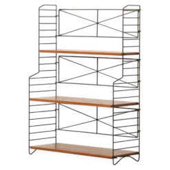 Étagère autoportante String scandinave des années 1960, Suède