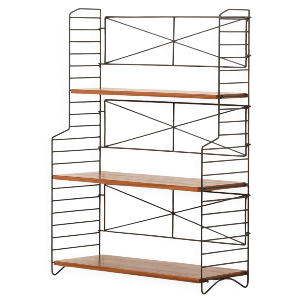Étagère autoportante String scandinave des années 1960, Suède
