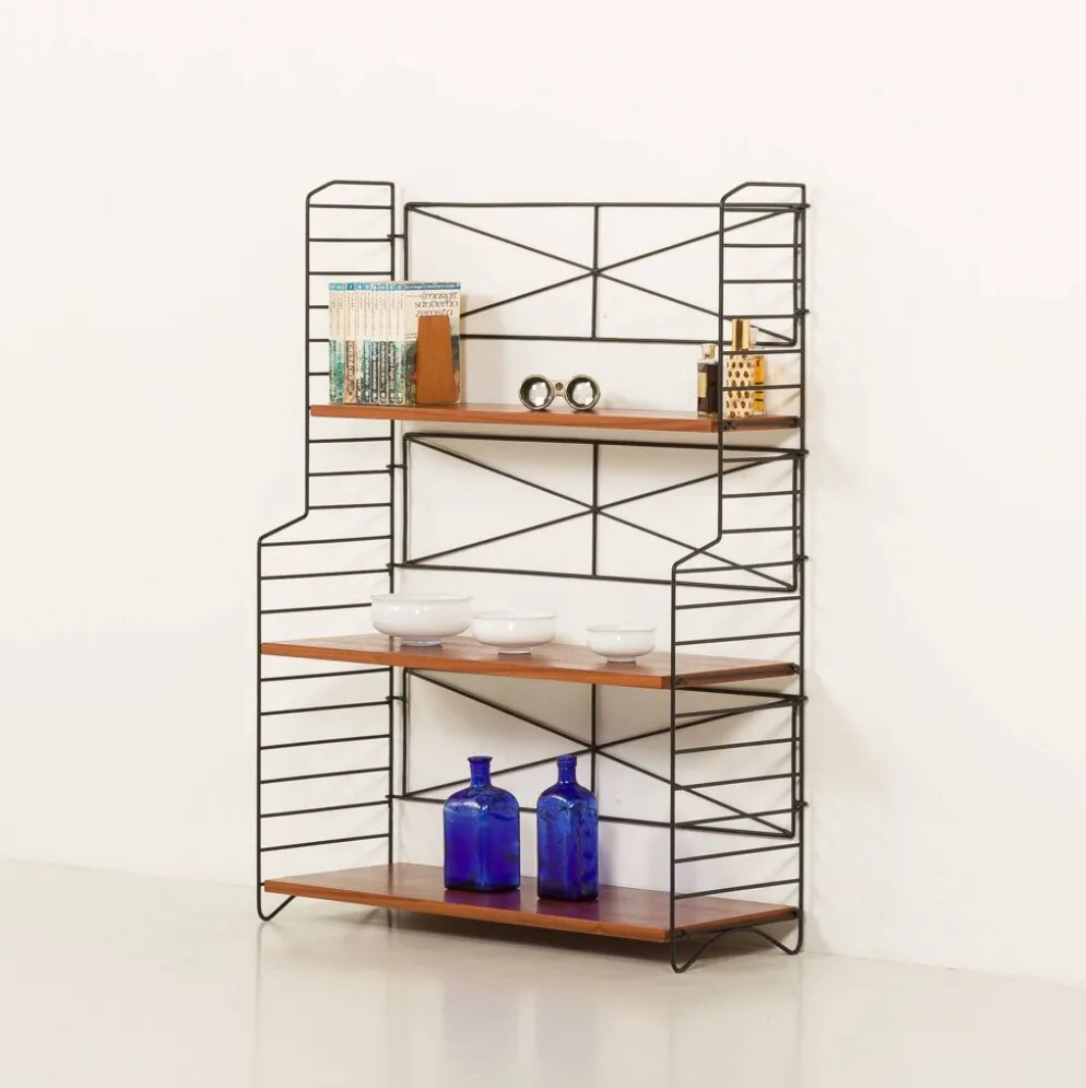 Étagère autoportante String scandinave des années 1960, Suède