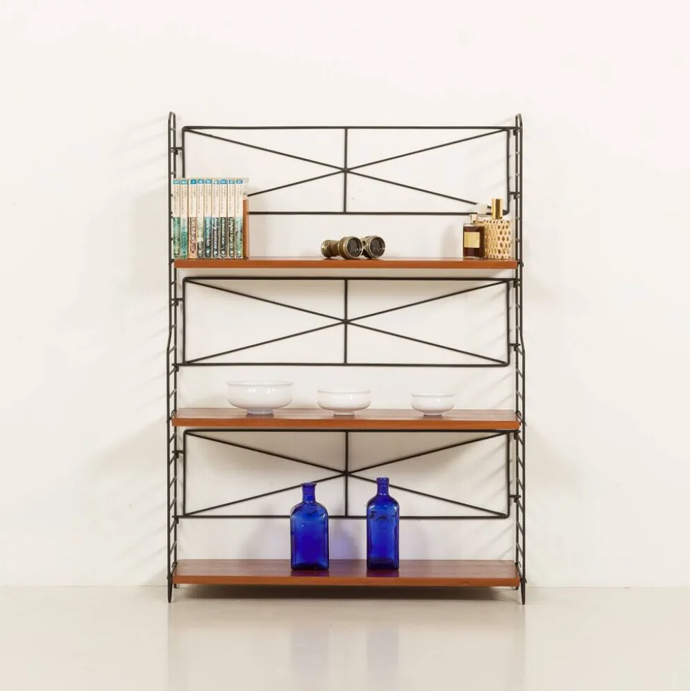Étagère autoportante String scandinave des années 1960, Suède