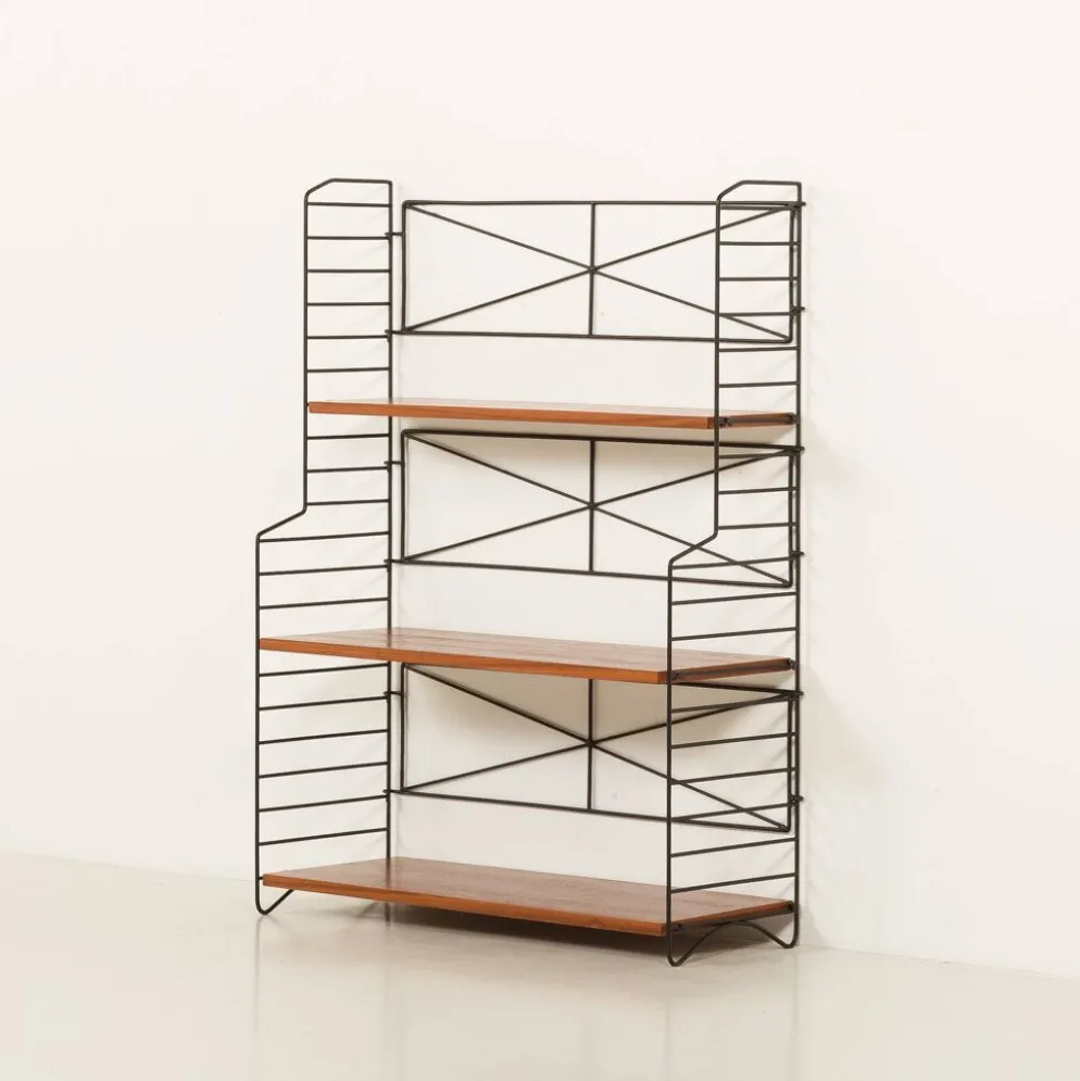 Étagère autoportante String scandinave des années 1960, Suède