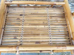 Étagère bambou “Atelier Riviera” 3 niveaux, pliante, vintage, années 60