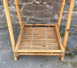 Étagère bambou “Atelier Riviera” 3 niveaux, pliante, vintage, années 60