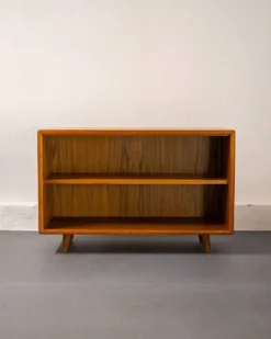 Étagère basse mid-century en teck