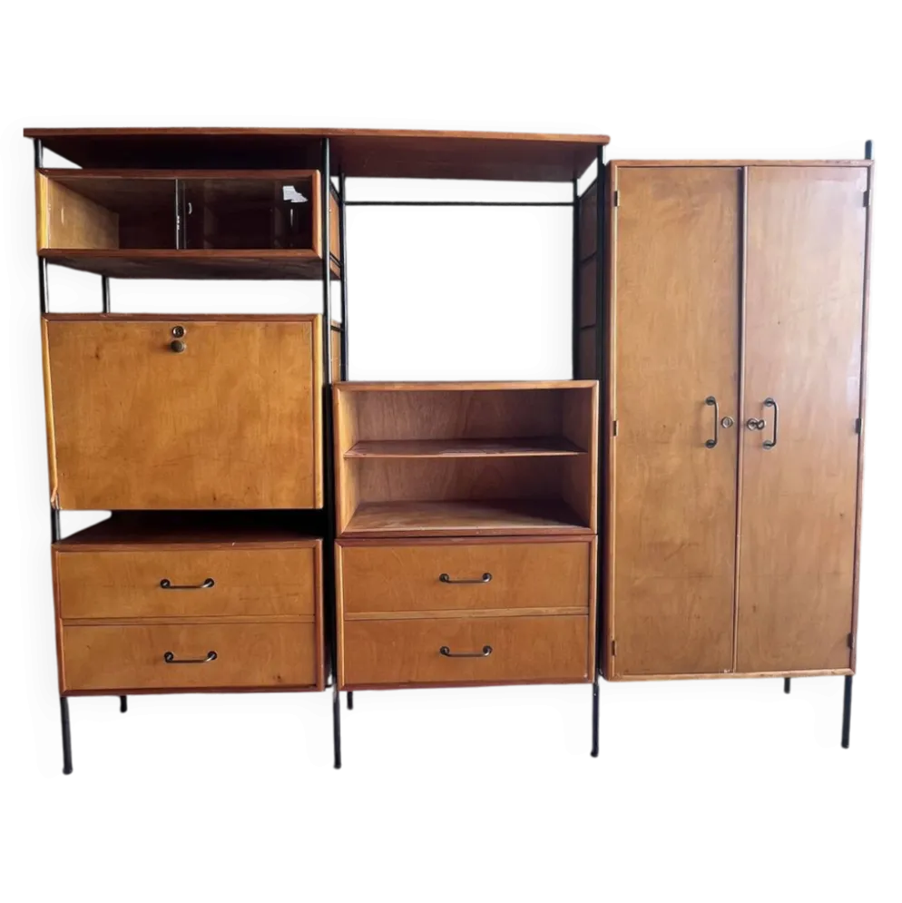 Étagère Bibliothèque Design Scandinave Modulaire (70s)