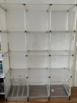 Étagère, bibliothèque en Plexiglas vintage