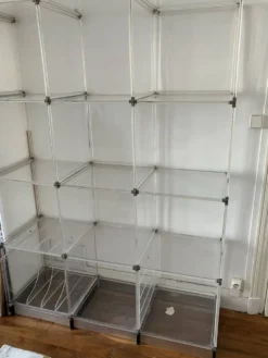 Étagère, bibliothèque en Plexiglas vintage