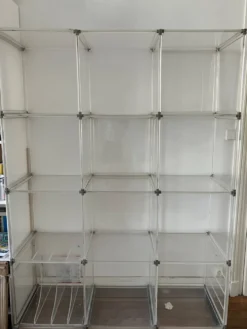 Étagère, bibliothèque en Plexiglas vintage