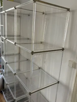 Étagère, bibliothèque en Plexiglas vintage