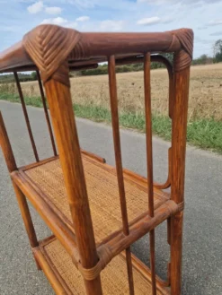 Étagère bibliothèque en rotin