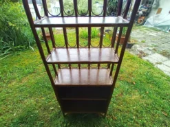Étagère bibliothèque en rotin 5 niveaux