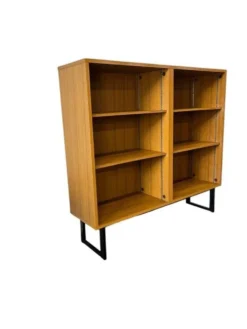Étagère, bibliothèque Meurop vintage en bois
