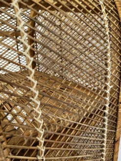 étagère bibliothèque osier