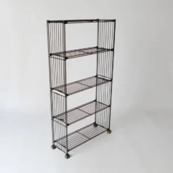 étagère bibliothèque vintage en fer métal design Multistrux par Multimueble