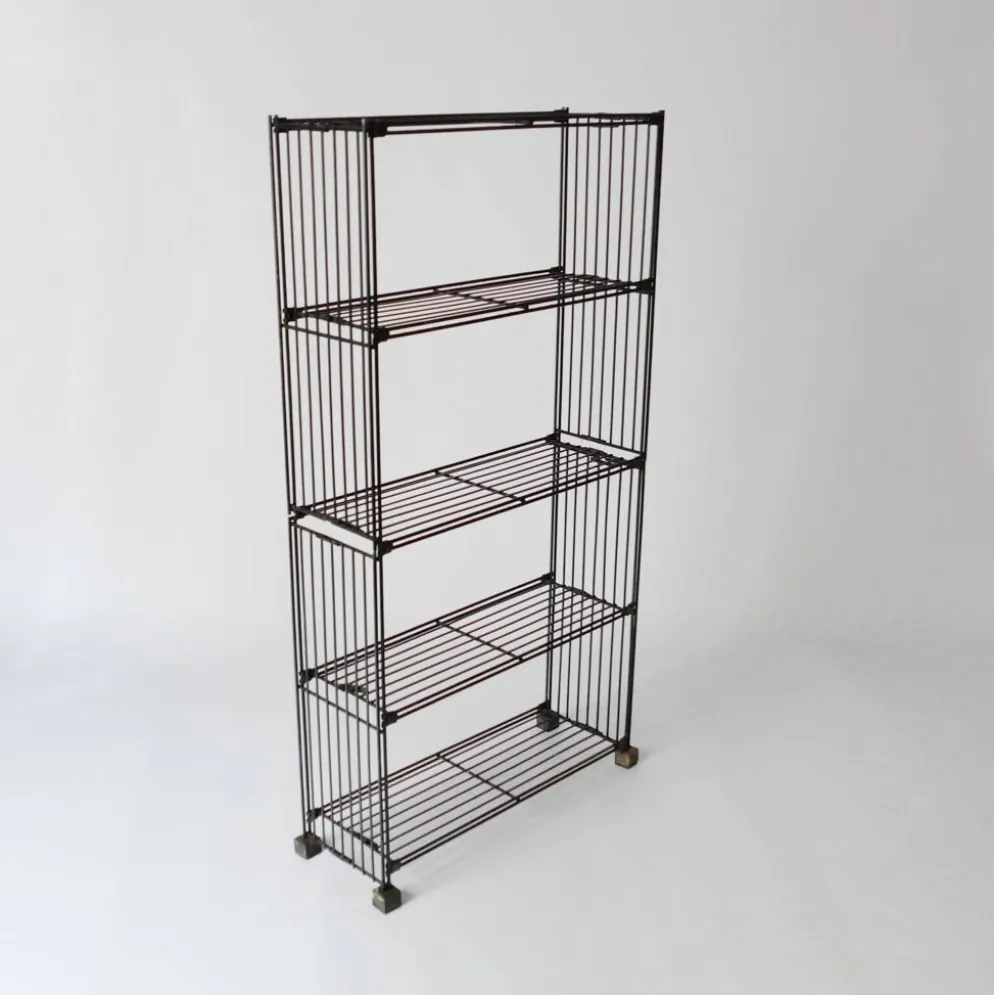 étagère bibliothèque vintage en fer métal design Multistrux par Multimueble