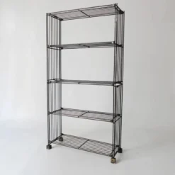 étagère bibliothèque vintage en fer métal design Multistrux par Multimueble