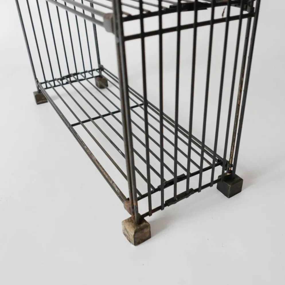 étagère bibliothèque vintage en fer métal design Multistrux par Multimueble
