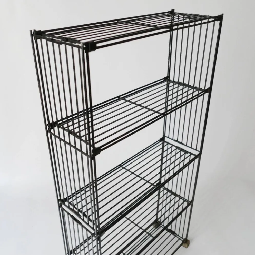 étagère bibliothèque vintage en fer métal design Multistrux par Multimueble