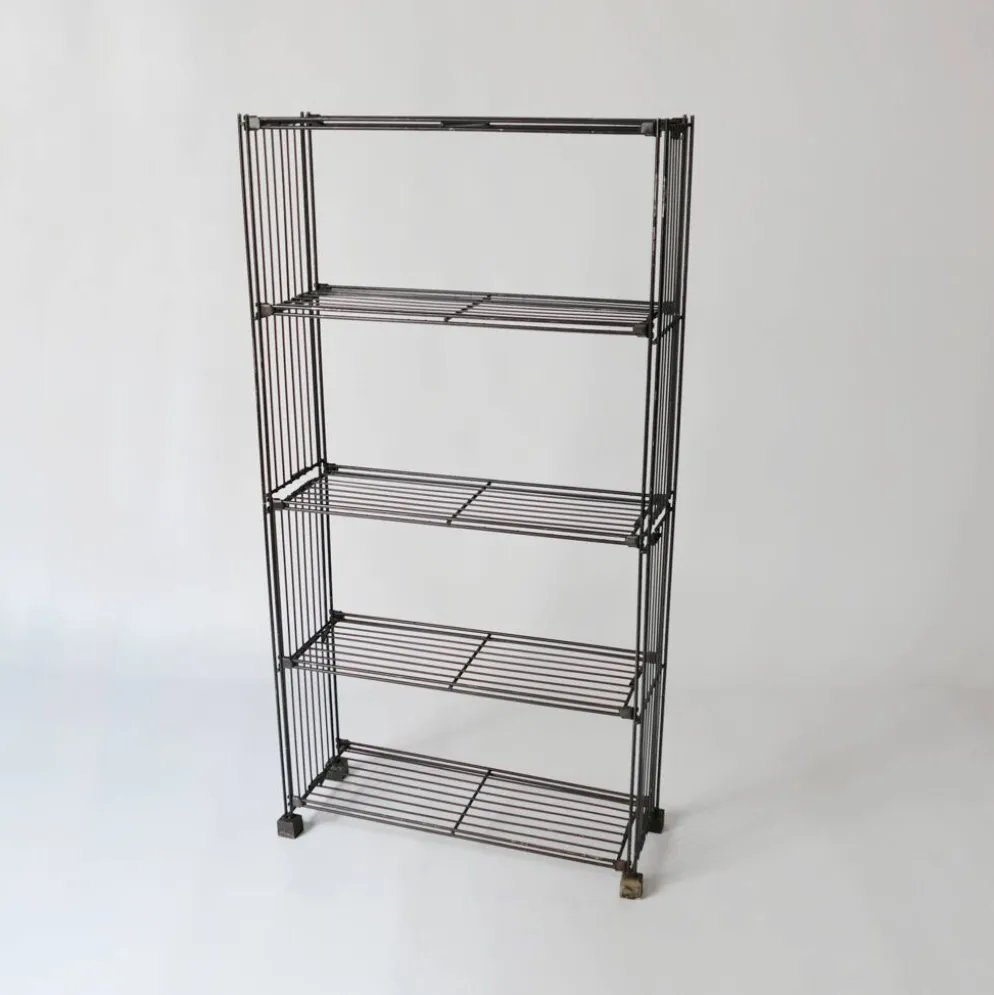 étagère bibliothèque vintage en fer métal design Multistrux par Multimueble