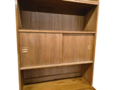 Étagère/bibliothèque/vitrine vintage en bois