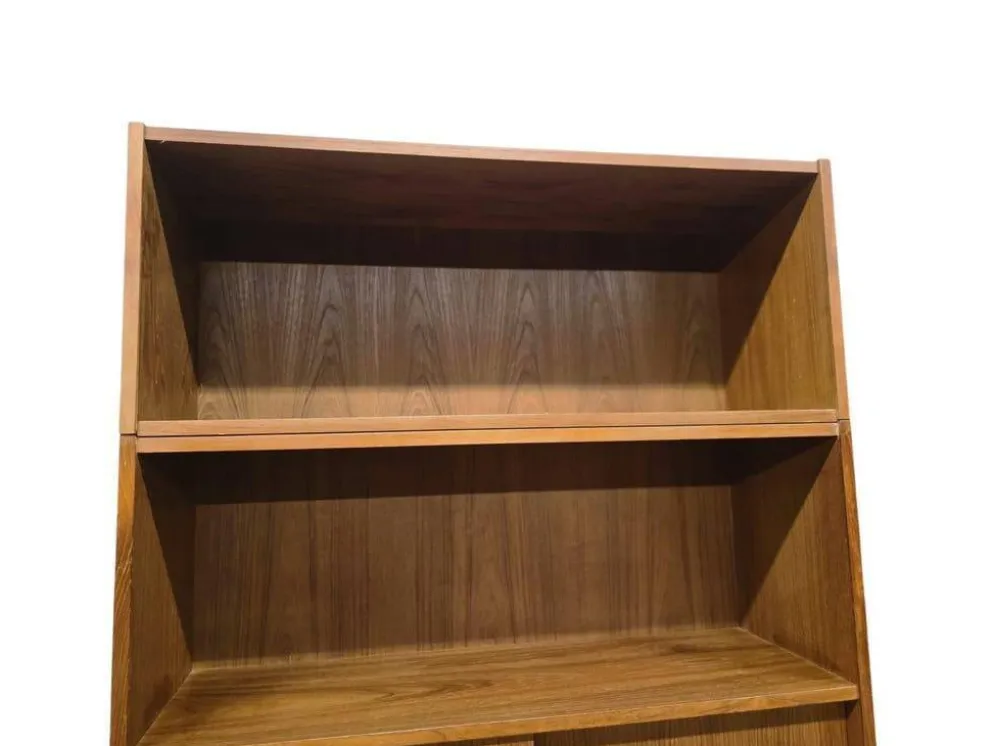 Étagère/bibliothèque/vitrine vintage en bois