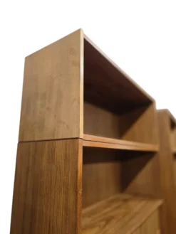 Étagère/bibliothèque/vitrine vintage en bois