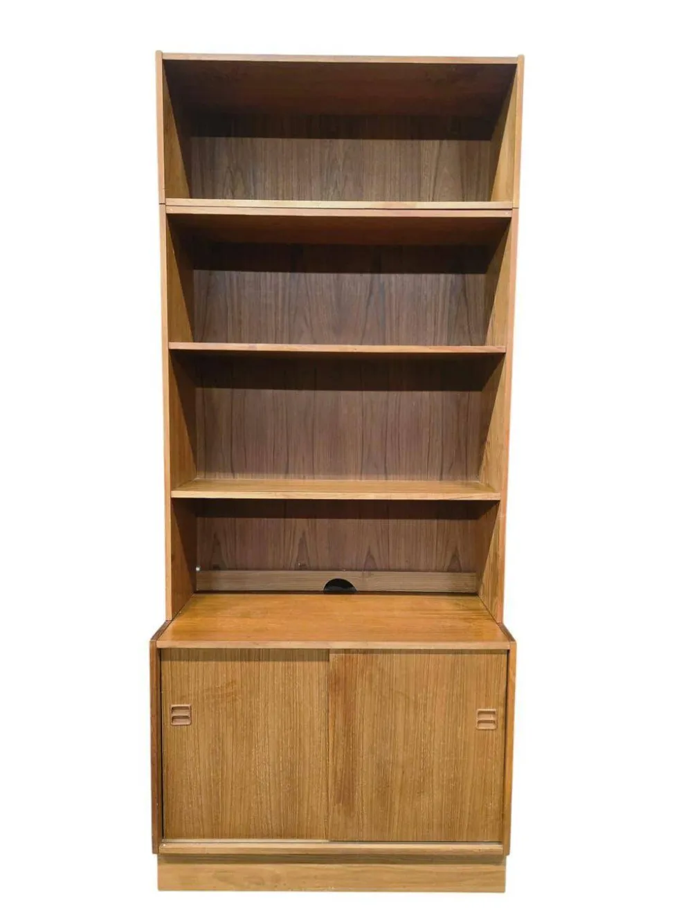 Étagère/bibliothèque/vitrine vintage en bois