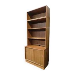 Étagère/bibliothèque/vitrine vintage en bois