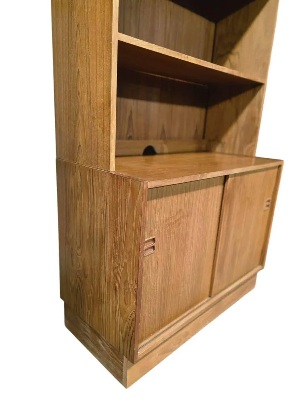 Étagère/bibliothèque/vitrine vintage en bois