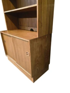 Étagère/bibliothèque/vitrine vintage en bois