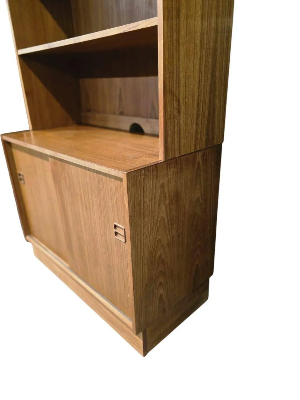 Étagère/bibliothèque/vitrine vintage en bois