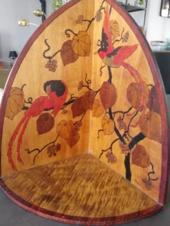 Étagère d angle art nouveau signée Clarry