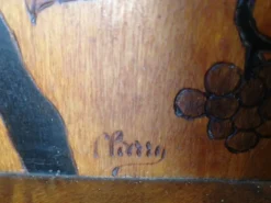 Étagère d angle art nouveau signée Clarry