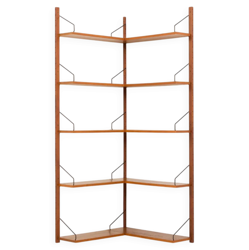 Étagère d'angle Poul Cadovius pour Cado, années 1960