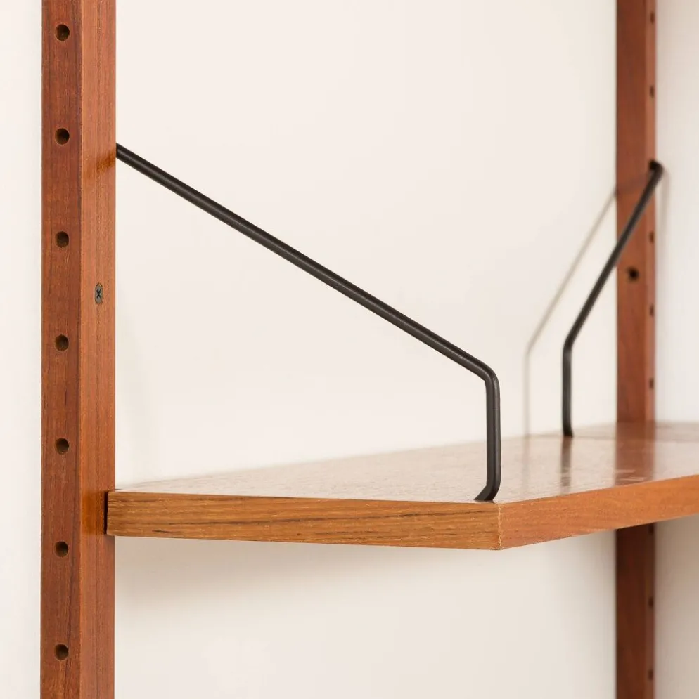 Étagère d'angle Poul Cadovius pour Cado, années 1960
