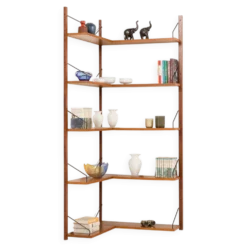 Étagère d'angle Poul Cadovius pour Cado, années 1960