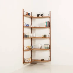 Étagère d'angle Poul Cadovius pour Cado, années 1960