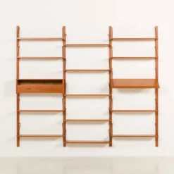 Étagère danoise en teck dans le style de Cadovius, Sorensen, années 1960