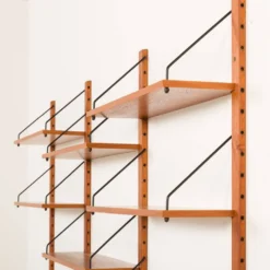 Étagère danoise en teck dans le style de Cadovius, Sorensen, années 1960