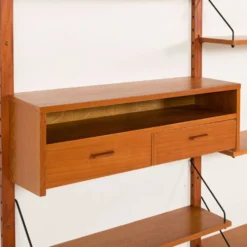 Étagère danoise en teck dans le style de Cadovius, Sorensen, années 1960