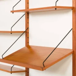 Étagère danoise en teck dans le style de Cadovius, Sorensen, années 1960