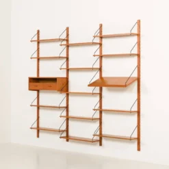 Étagère danoise en teck dans le style de Cadovius, Sorensen, années 1960